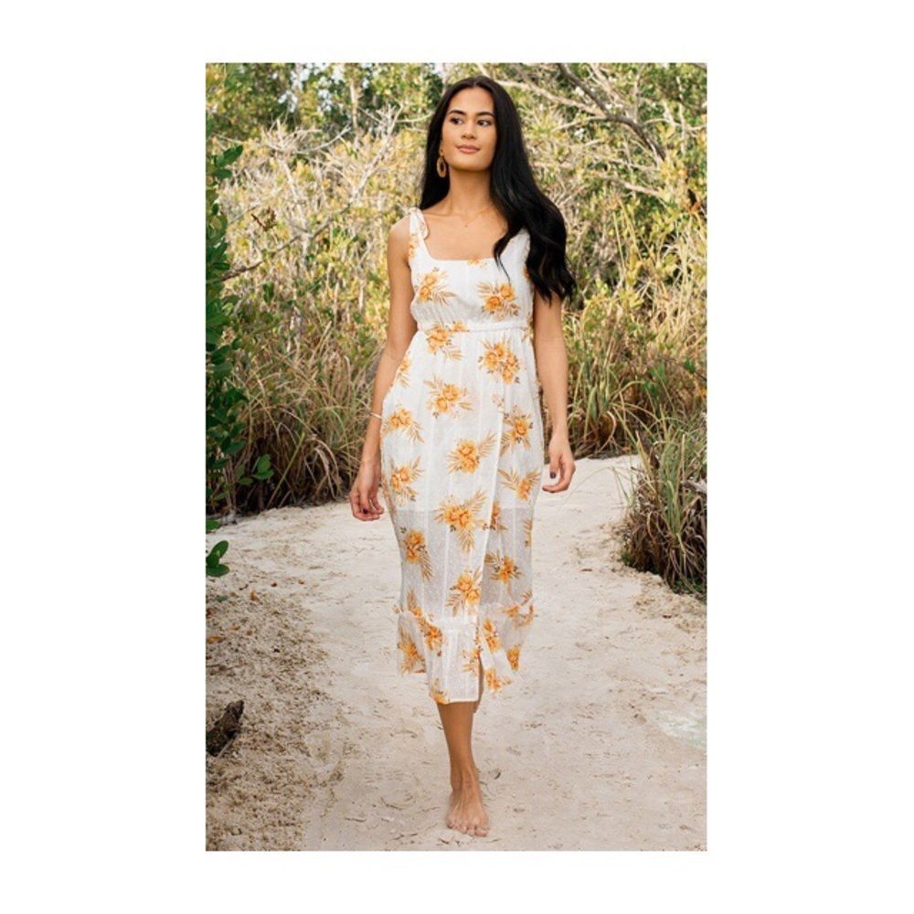 MINKPINK Arcadia floral sundress midi size large